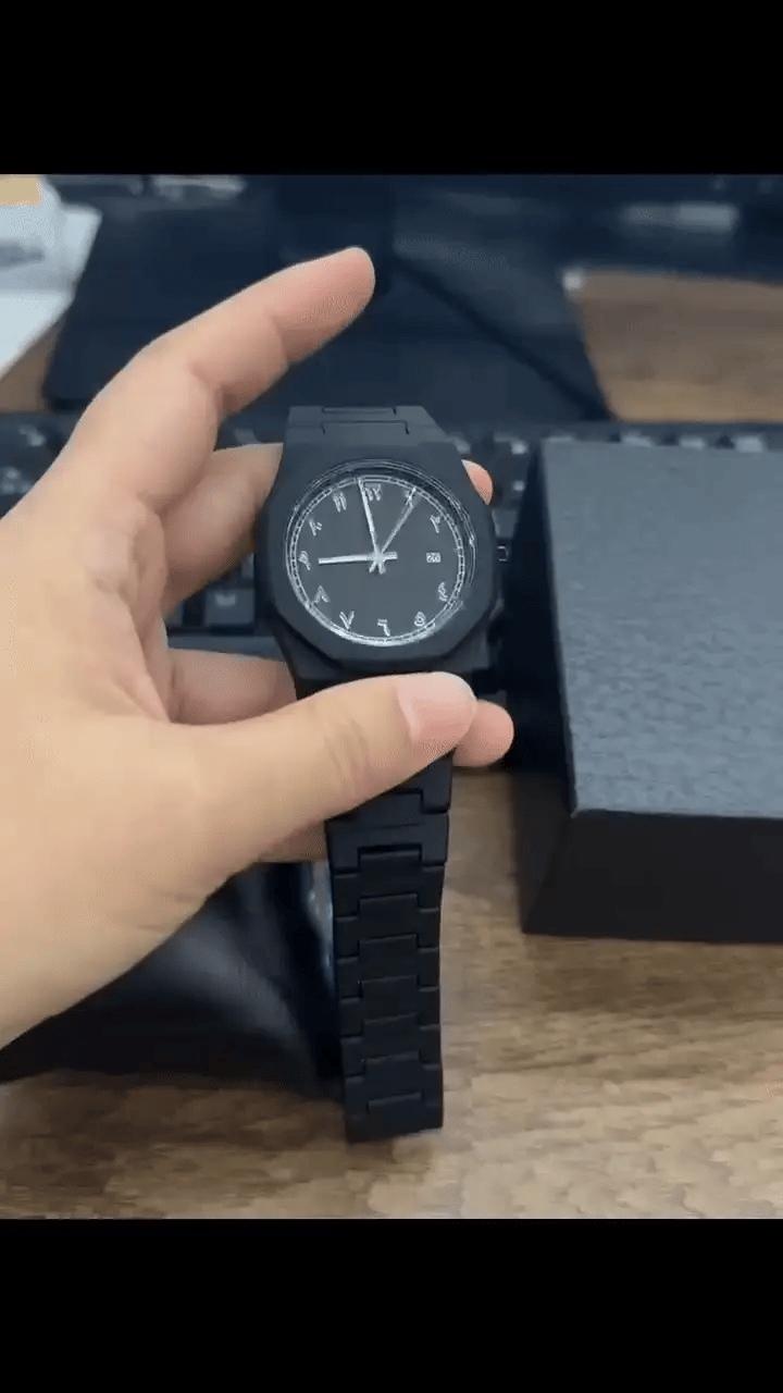 Stainless Steel Arabic .Aura watch